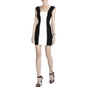 Bcbg maxazria vela dress black white stretchy